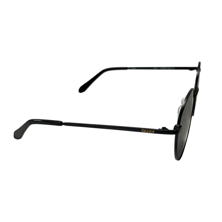 Quay Australia Loop Me In Round Sunglasses Black - Walmart.com