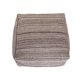 thumbnail image 4 of Parkland Collection Nadia Transitional Grayish Brown Pouf, 4 of 8