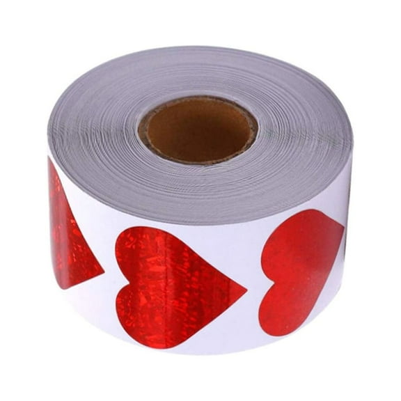 Raindrops 1 Roll Valentine's Day Decal Heart Label Pretty Stickers Self-Adhesive Stickers