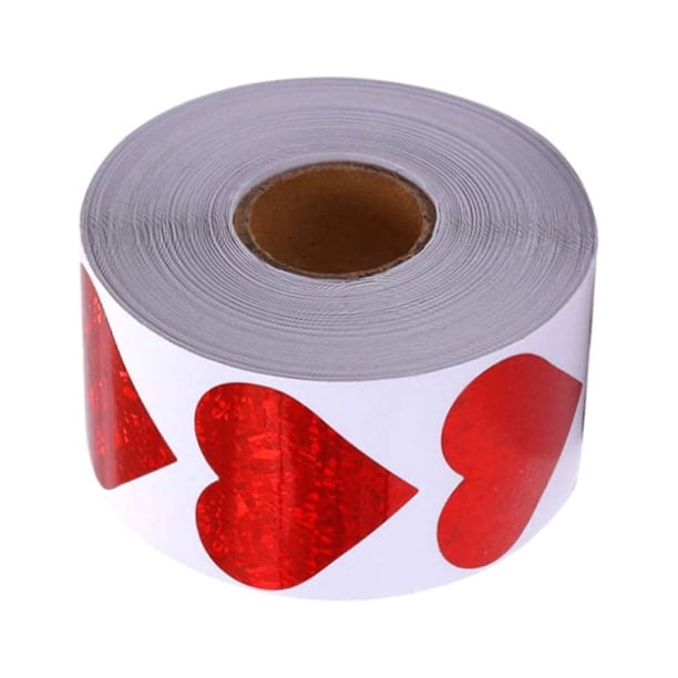 GOOHOCHY 1 roll amor en forma de corazón pegatina Día de San Valentín decorativo calcomanía pegatina elegante