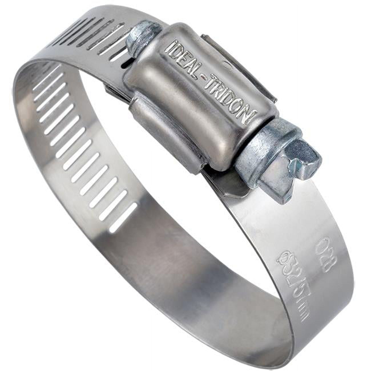 Ideal Tridon 5044051 Stainless Steel 50 Series 201/301 Worm Gear Hose Clamp, General Purpose, 44 SAE Size, Fits 2 1/4 2 1/2" Hose ID, 57 Mm   82 Mm - View #11