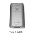 thumbnail image 1 of Adaptador Mini Displayport 4K 60Hz Tipo C Usb Hembra A Mini Dp Convertidor Usb C A Adaptador Compatible Con Hdmi Para Macbook Pro Huawei Mate 20, 1 of 6