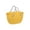 Yellow, variant on Clear Plastic;Portable Picnic Tote Shopper Bag; Large Plastic Utility Basket;Washable Beach Travel Handbag;Storage BagsPlastic Storage;Storage Bin;