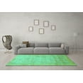 thumbnail image 3 of Ahgly Company Indoor Rectangle Abstract Turquoise Blue Modern Area Rugs, 7' x 9', 3 of 4