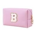 thumbnail image 2 of Purple Letter Makeup Bag for Valentine's Day,Letter Pattern Pouch Cosmetic Bag,Waterproof Toiletry Bag,Personalized Birthday Gift for Women Girl,Cute Stuff for Girls, 2 of 5