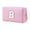 Purple, variant on Pink Small Personalized Initial Letter Makeup Bag For Women Cute Waterproof Cosmetic Travel Bag With Zipper Nylon Pink