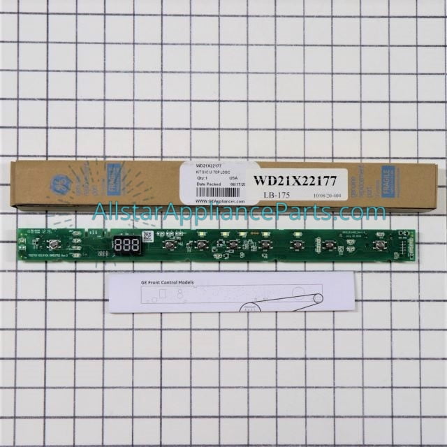 GE Dishwasher User Control and Display Board WD21X22177