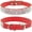 Red, variant on Rhinestone Dog Collar, Cute Dazzling Sparkling Soft Suede Leather Dog Cat Rhinestone Collar Crystal Diamond Pet Dog Puppy Collar