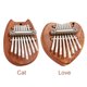 thumbnail image 5 of Tnstrumento Musical Mini portátil de 8 teclas Sapele Plate Kalimba Beginners Thumb Piano Mbira (Love) Ehuebsd Para Estrenar, 5 of 8