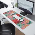 thumbnail image 2 of Long Mouse Pads for Desk,Pioneer Flower Floral Print Pattern Desk Mats on Top Of Desks, Desk Mouse Pad Extra Large with 3mm Non-Slip Base and Stitched Edge for Gaming,Office,Work,Home 31.5"x11.8", 2 of 6