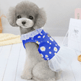 thumbnail image 4 of Vestido para perro Apuakthei con arnés y anilla en D, ropa para cachorros, camisa, disfraz de flores para perros pequeños, margaritas, 4 of 5