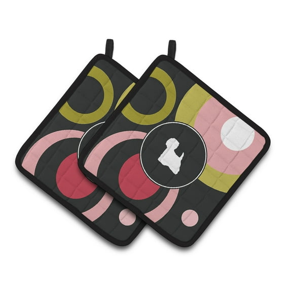 Carolines Treasures KJ1065PTHD Westie Pair of Pot Holders , 7.5HX7.5W, multicolor