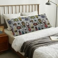 thumbnail image 4 of Rateoe Long Body Pillow Cover, 20x54 Inches Body Pillow Cases, Soft Brushed Microfiber Zipper Design, Bright Insects -Pillows Not Included, 4 of 7