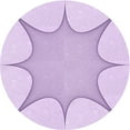 thumbnail image 1 of Ahgly Company Machine Washable Indoor Round Transitional Bright Lilac Purple Area Rugs, 8' Round, 1 of 7