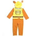 thumbnail image 4 of Paw Patrol Rubble Toddler Boy Girl Zip Up Cosplay Coverall Toddler to Big Kid, 4 of 5