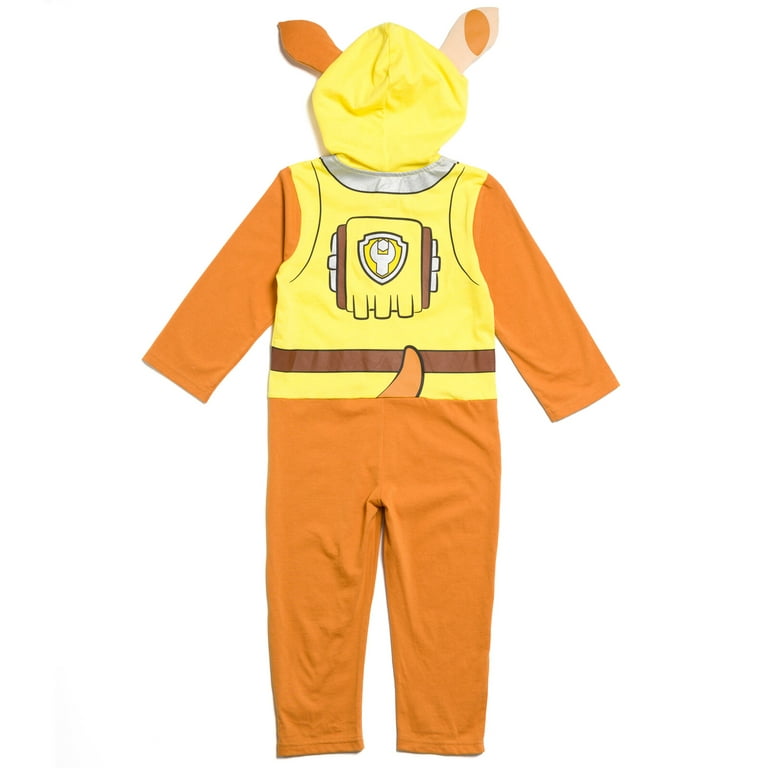 Paw Patrol Rubble Little Boy Girl Kids Zip Up Cosplay Coverall 6