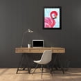thumbnail image 4 of Cole, Jan 20x24 Black Modern Framed Museum Art Print Titled - Flamingo I, 4 of 5
