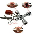 thumbnail image 2 of SENRISE 1/2/3Pcs Universal Triangular Key Wrench Multi-Functional 4 Way Utility Plumbers Key Easy To Carry, 2 of 4