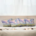 thumbnail image 4 of Ambesonne Floral Throw Pillow Cover 4 Pack, Surreal Dreamy Sky, 16", Multicolor, 4 of 5
