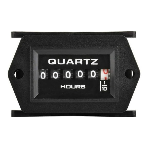Runleader AC/DC 8V to 80V Powered Mechanical Hour Meter TOT Tracking for ZTR Lawn Mower Data Storage