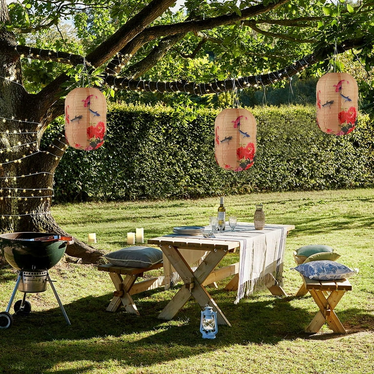 Outdoor japanese cheap lantern lights