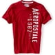 thumbnail image 1 of Aeropostale - Camiseta gráfica para hombre Ath 1987 Dept, roja, mediana, 1 of 1