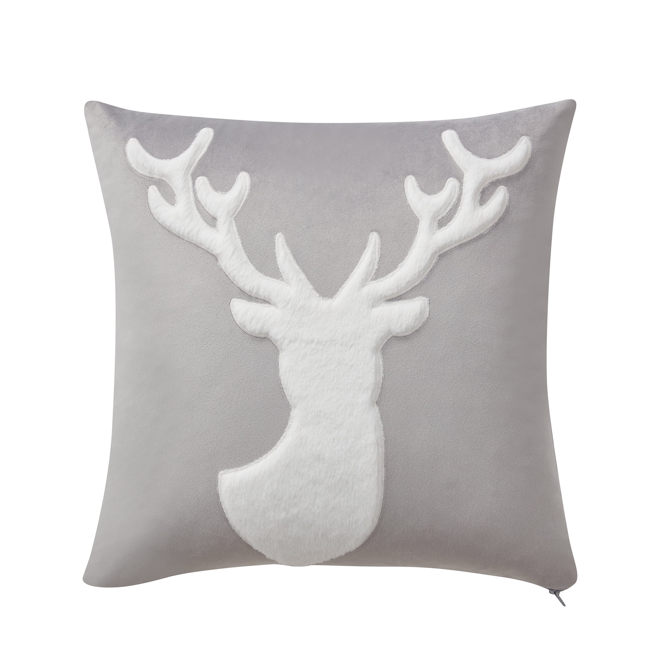 My Texas House Holiday Reindeer Square Decorative Pillow Cover, 18' x 18', Multi