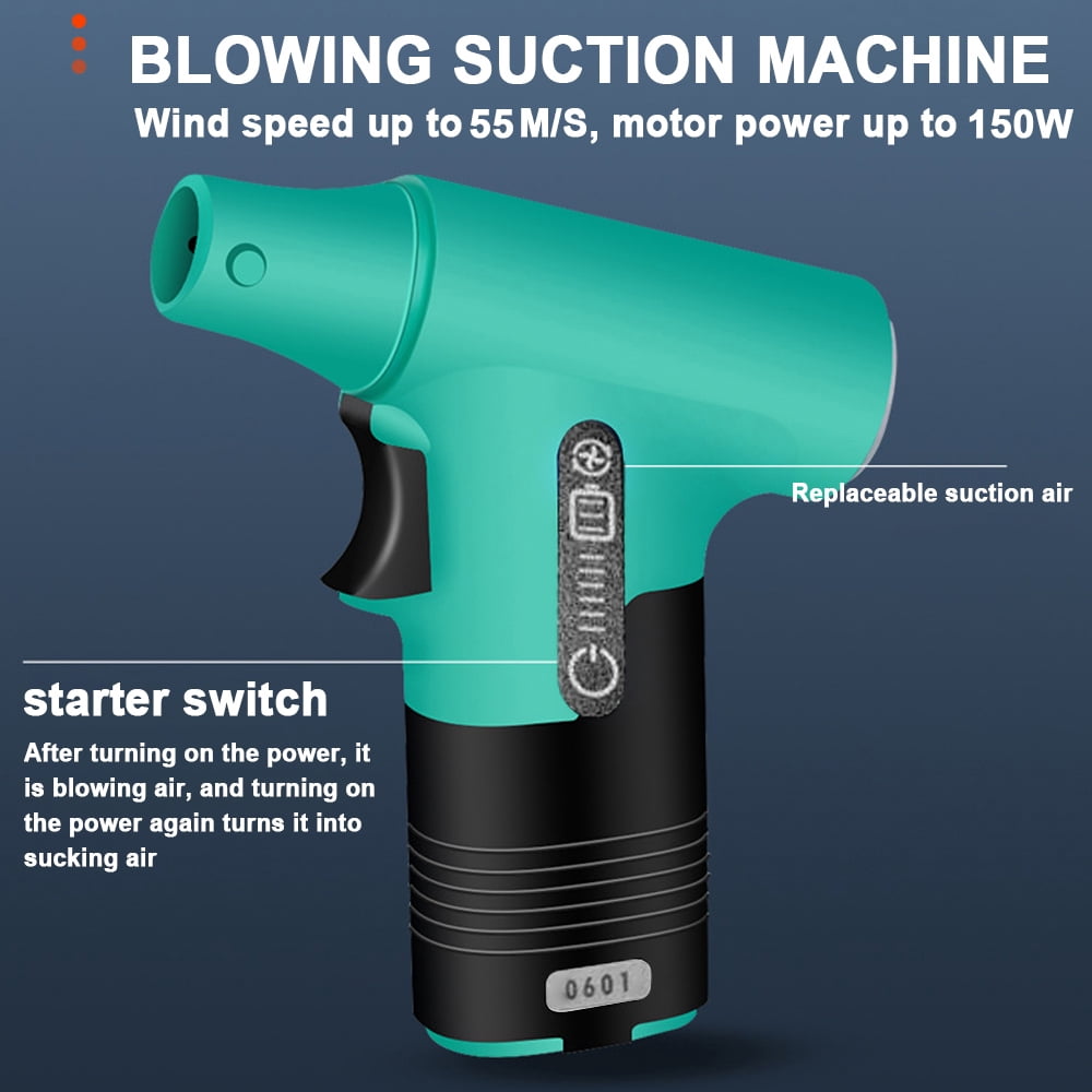 Dust Blower Duster Handheld Brushless Motor Jet Fan 130,000RPM Turbofan High Power Dust Blower Compressed Air Duster Keyboard Cleaning Tool with Type-C Charging Interface