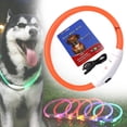 thumbnail image 2 of Goowood Glow Dog Collar Flashing Light Up Dog Collar USB Rechargeable LED Plastic Adjustable Night Safety for Small Medium Large Dogs Collar, 2 of 7