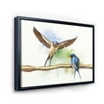 thumbnail image 3 of Designart 'Two Barn Swallows Birds On Branch' Farmhouse Framed Canvas Wall Art Print, 3 of 5