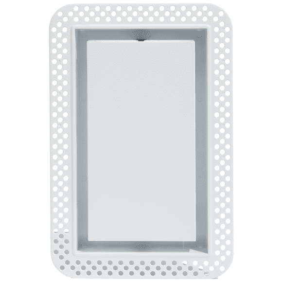 Fittes Flush Wall Vent [Lite], Minimalist ABS Plastic HVAC Air Return Register Cover, Customizable Modern Airflow Solution for Home or Ceiling, Pro Install – 4"x12" – Cotton White
