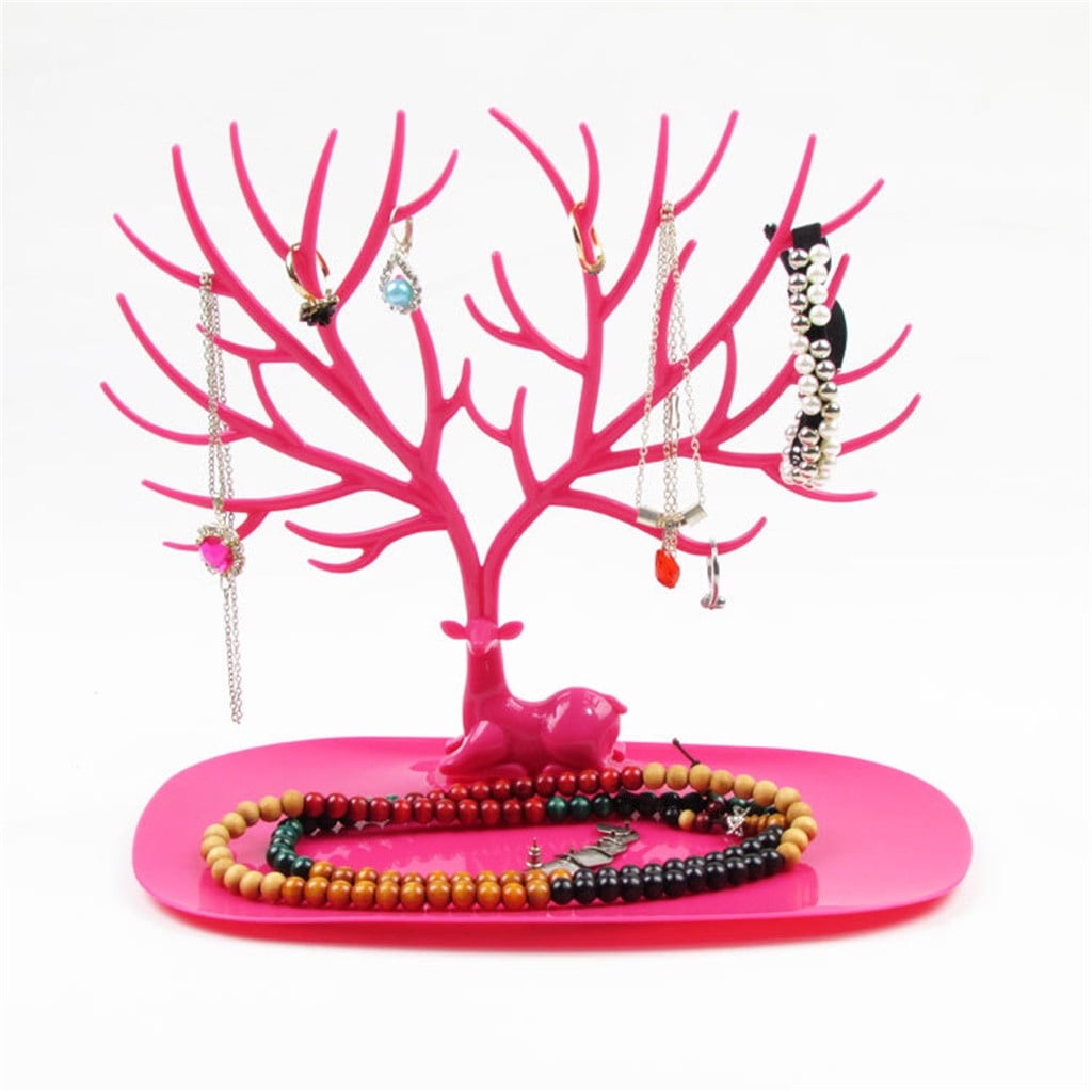 Creative Jewelry Organizer Display Earring Necklace Holder Ring Display Stand 
