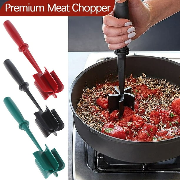 Fiudx Picadora de Carne, Diseño Eficiente de Cinco Hojas, Construcción de Plástico Antiadherente, Resistente Al Calor, Fácil de Limpiar, Multiusos para Carne, Verduras, Frutas y Cocina, Juego de 2 Pi