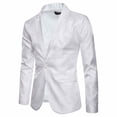thumbnail image 2 of Chemise Habillée pour Homme Style Cour Design Grain Foncé Mode Ajustée à un Bouton pour Tenue Formelle d'Affaires, 2 of 4