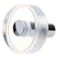 thumbnail image 2 of 1-1/2 in. Round Modern Clear Acrylic Cabinet Knobs, Polished Chrome, 2 of 4