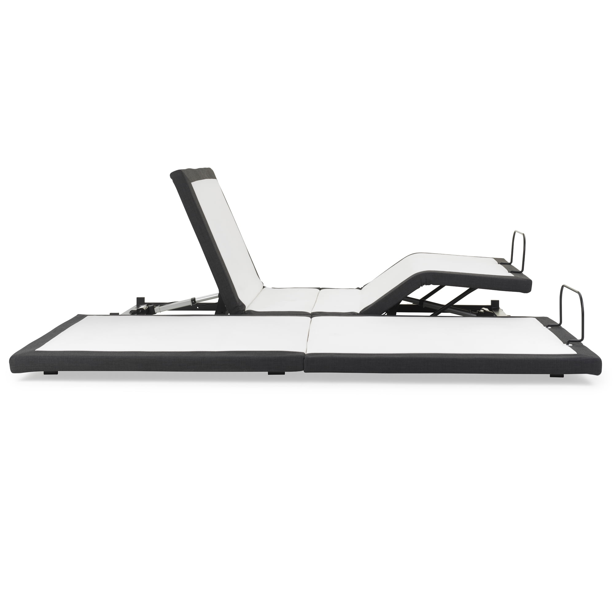 Greaton Adjustable Bed Frame, Adjustable Legs Height, Foot Retainer Bar