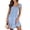 Blue Print, variant on UVN Summer Dresses for Women Casual Sleeveless Square Neck Midi Dress Ruffle Backless Swing Flowy Tiered Dress