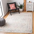 thumbnail image 1 of SAFAVIEH Tulum Collection Accent Rug - 4' x 6', Ivory & Turquoise, Moroccan Boho Distressed Design, Non-Shedding & Easy Care, Ideal for High Traffic Areas in Entryway, Living Room, Bedroom (TUL268M), 1 of 7