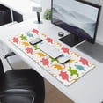 thumbnail image 2 of Long Mouse Pads for Desk,Colorful Dinosaurs DiverseSilhouettes Desk Mats on Top Of Desks, Desk Mouse Pad Extra Large with 3mm Non-Slip Base and Stitched Edge for Gaming,Work,Home 31.5"x11.8", 2 of 5