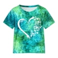 thumbnail image 4 of Back To School Outfits for Girls Girl's Summer Cute T-Shirt and Shorts Set with Side Pockets, 4 of 5
