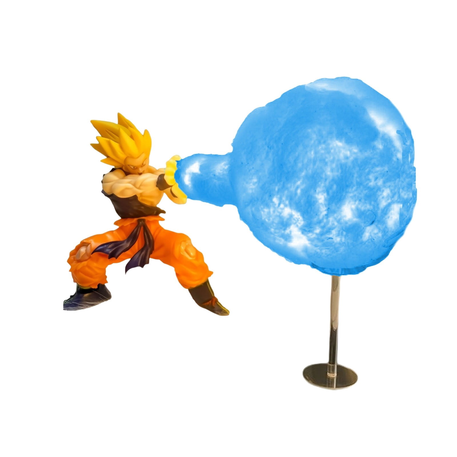 Dragon Ball Anime Character Night Light Figurine Decorative Led Lamp Son Goku Toys Peripheral Desktop Ornament-Son Goku C Blue