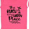 thumbnail image 4 of Inktastic Spring Break the Beach is My Happy Place Boys or Girls Baby Bodysuit, 4 of 5