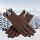 thumbnail image 4 of 1 par de guantes de invierno para mujer, guantes táctil, guantes a prueba para mujeres y niñas, de invierno - marrón Sunnimix Guantes de invierno para mujer, 4 of 8