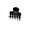 8.Black, variant on Acetate Claw Clips, Minimalist Versatile Hair Clips for Half-Up Princess Hairstyles & High Ponytails, Women's Hair Accessories