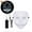 White#, variant on Spencer Halloween Scary Mask Led Costume Mask EL Wire Light Up The Purge Movie for Cosplay Party with 2AA Batteries "White"