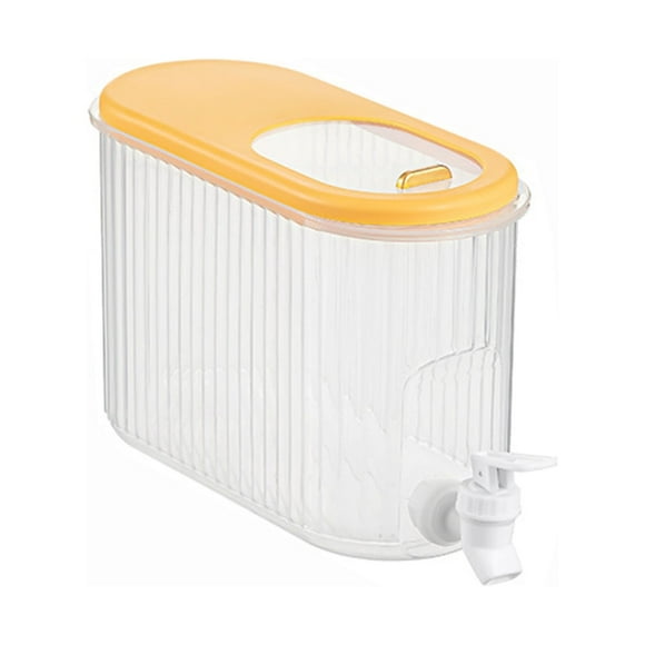 3.5L Cold Kettle With Faucet In Refrigerator, Large Capacity Water Iced Juice Lemonade Water Jug Fruit Teapot Bucket Drink Container For Garden Home Party