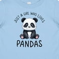 thumbnail image 4 of Inktastic Just a Girl Who Loves Pandas Girls Baby T-Shirt, 4 of 5