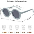 thumbnail image 3 of Ubiuo Cute Round Polarized Sunglasses For Kids Girls Boys Uv400 Protection De Sol Gafas Beach Holiday, 3 of 4