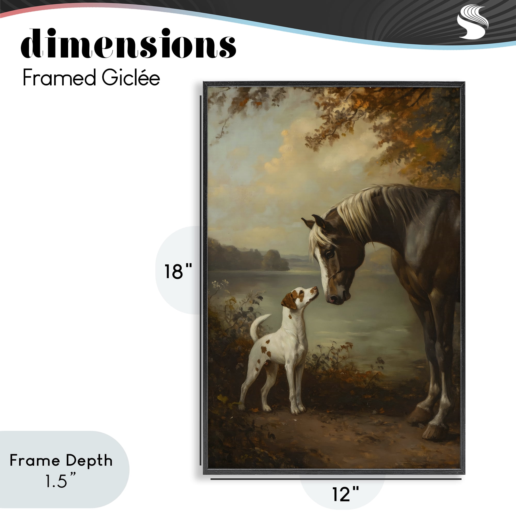 Stupell Industries Autumn Companions Hunting Party Black Framed Giclee Art, design by Petal Prints Design
