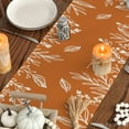 thumbnail image 6 of Smile Orange Floral Fall Table Runner, Seasonal Autumn Kitchen Dining Table Decoration for Home Party Decor 13x72 Inch, 6 of 7